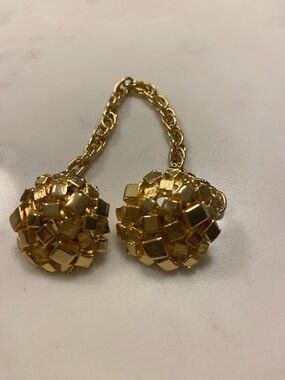 Gold-Tone Collar Clips Vintage